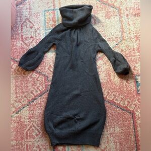 Vince charcoal grey sweater dress